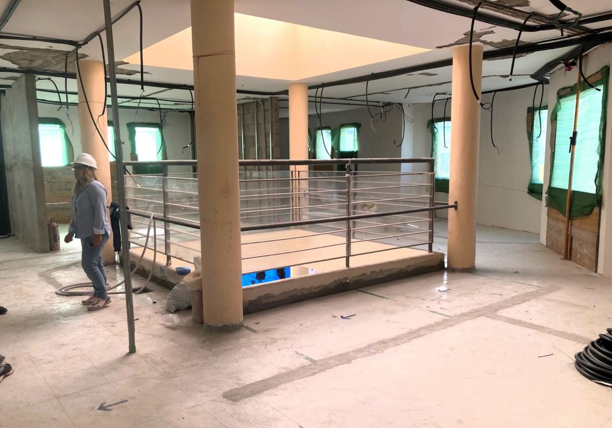 En estado avanzado las obras de la futura biblioteca de Carrizal