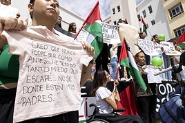 Los universitarios de la ULPGC salen a la calle para apoyar al pueblo palestino