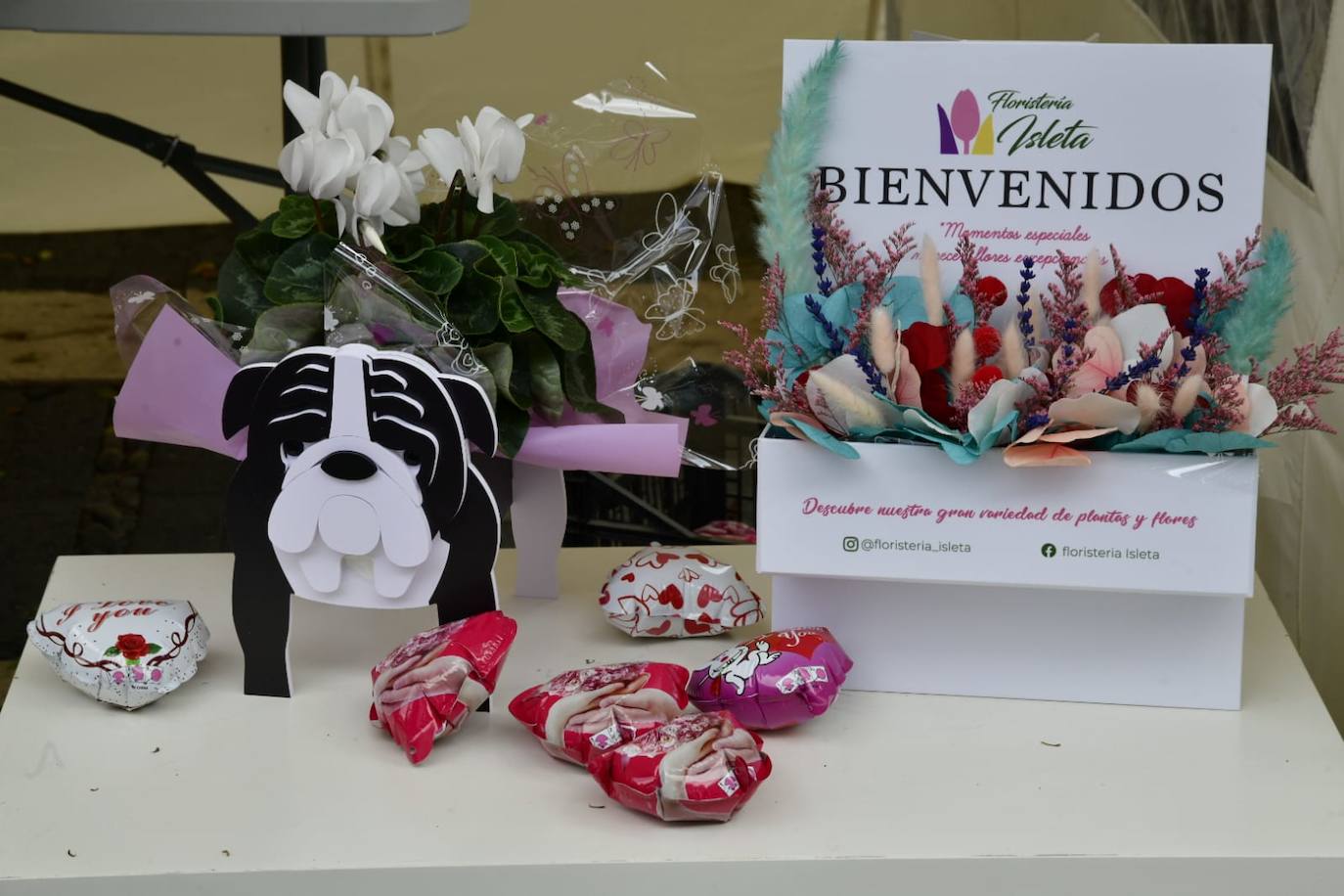 Las flores llenan la Plaza de Santo Domingo