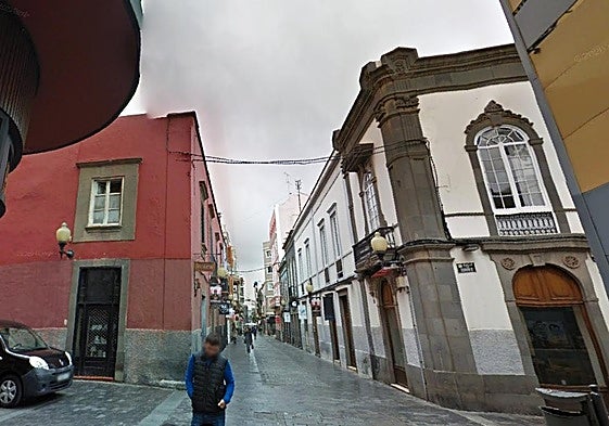 Imagen de la intersección entre las calles Cano y Torres, en el casco antiguo de la capital grancanaria.