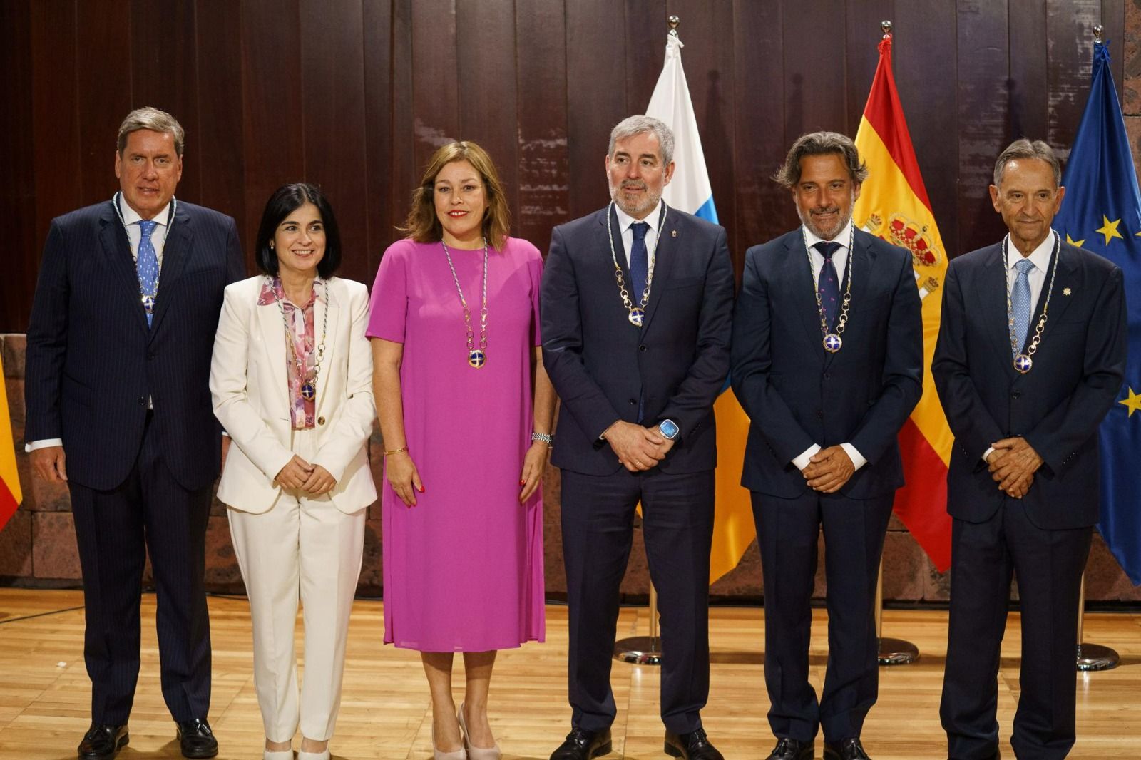 La entrega del Collar de la Orden Islas Canarias, en imágenes