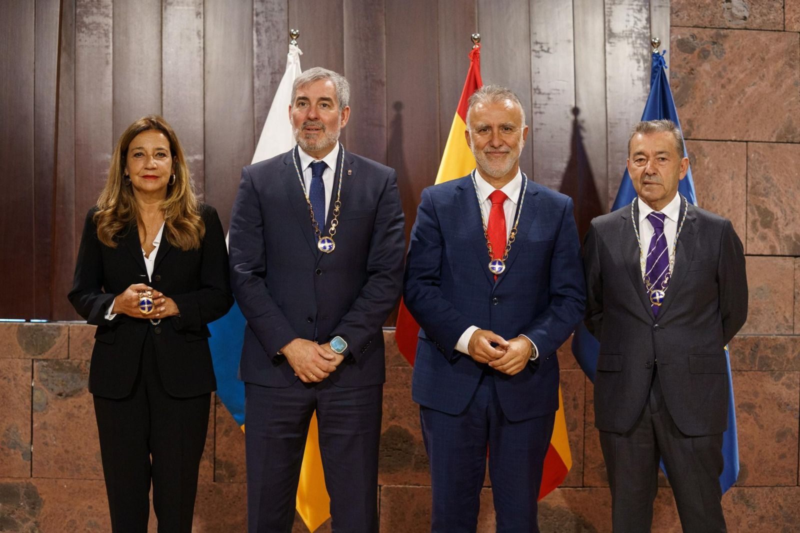 La entrega del Collar de la Orden Islas Canarias, en imágenes