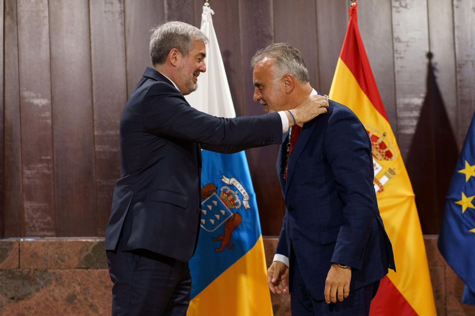 La entrega del Collar de la Orden Islas Canarias, en imágenes