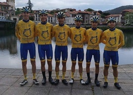 Miembros del equipo júnior del Gran Canaria Bike Team que participan en esta competición.