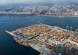 Imagen de la terminal de trasbordo de Opsca, en el puerto de Las Palmas.