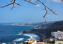 Imagen de la playa de La Laja en Las Palmas de Gran Canaria