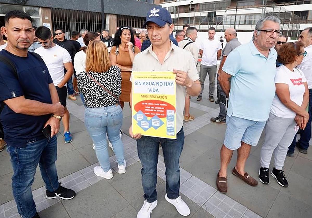 Imagen de archivo de una manifestación por el conflicto del agua.