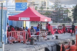 Imagen de archivo de la llegada de migrantes a las costas de Tenerife.