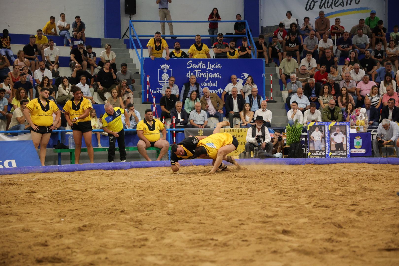 Las imágenes de la gran fiesta de la Luchada Institucional en Vecindario