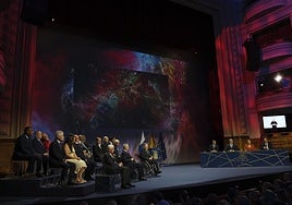 Imagen del acto celebrado en el Teatro Pérez Galdós en Las Palmas de Gran Canaria.