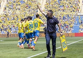 Pimienta, el pasado domingo antes de dirigir su último partido a la UD Las Palmas.