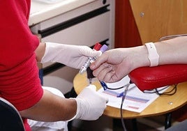 Donación de sangre.