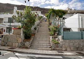 La remodelación de las escaleras de la avenida Gran Canaria en Puerto Rico, en imágenes