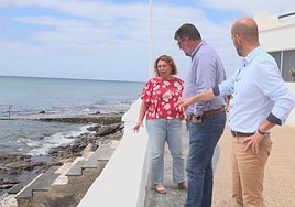 Supervisión de mejoras en Playa Honda ya finalizadas.