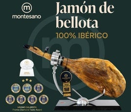 El jamón de bellota 100% ibérico Montesano logra el Diamond Award