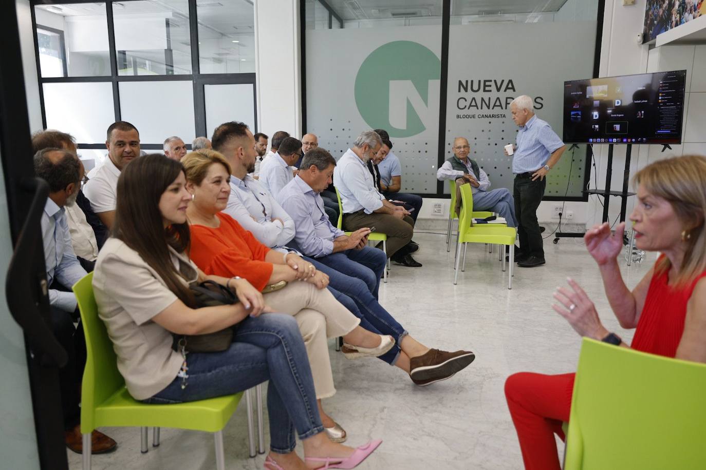 La reunión ejecutiva de Nueva Canarias, en imágenes