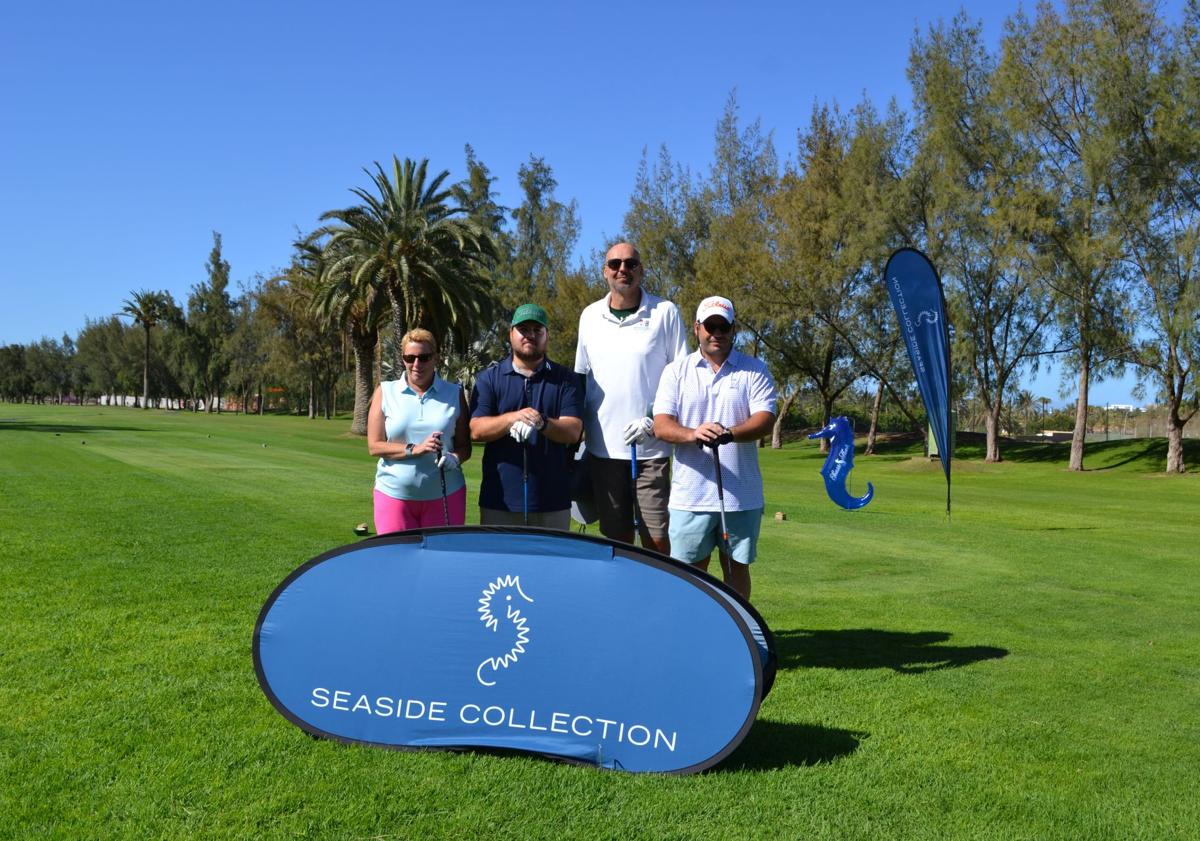 Imagen principal - Rotundo éxito del XXI Torneo Benéfico San Juan de Dios Open Seaside Collection en Maspalomas Golf