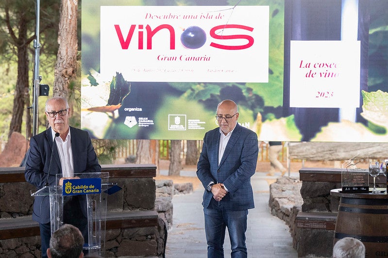 Gran Canaria descorcha su primera botella de vino de la añada de 2023