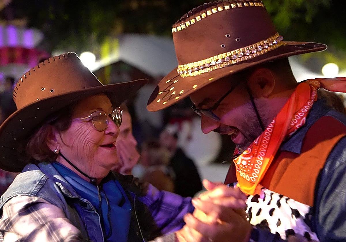Echedey Eugenio,en un baile carnavalero.