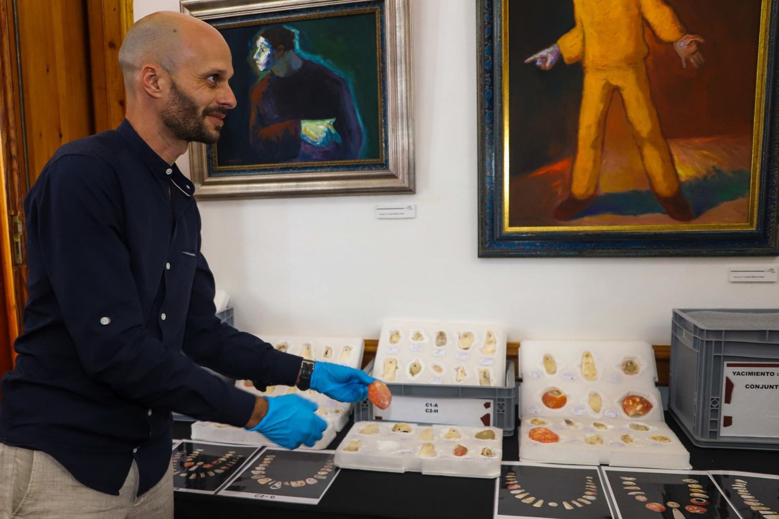 Hallan en La Palma 226 cuentas de collar prehispánicas de casi un milenio de antigüedad