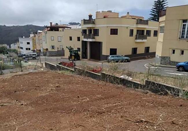 Lugar donde se poryectan las viviendas en El Secuestro, Teror.