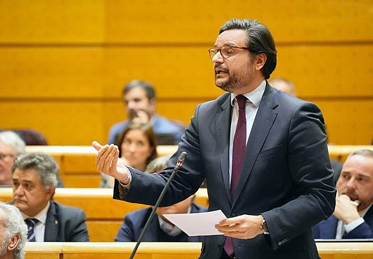 Imagen de la intervención de Ramos en la comisión.