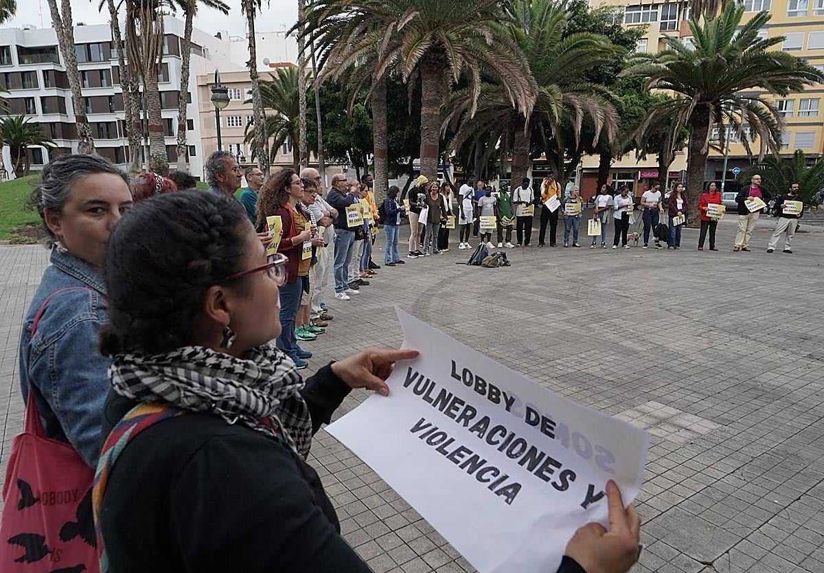 Cinco colectivos de Gran Canaria se manifiestan por una Canarias «antirracista»
