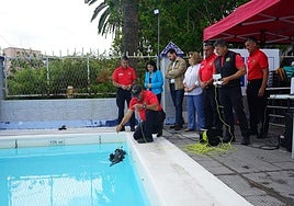 Demostración del funcionamiento del robot para la alcaldesa Carolina Darias.