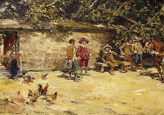 'Mosqueteros. La venta del caballo', de Francisco Domingo Marqués.