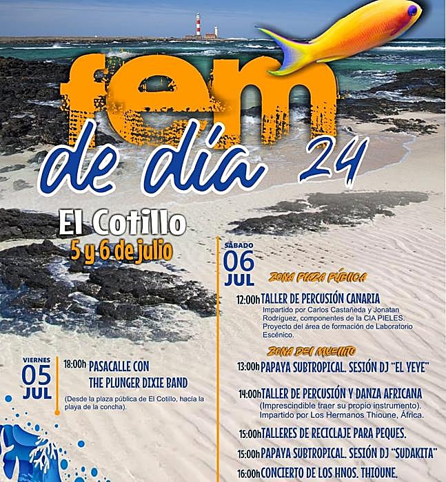 Cartel del FEM de día.