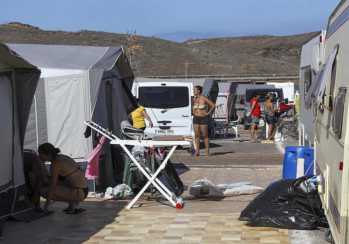Zona de acampada de Papagayo en 2023.