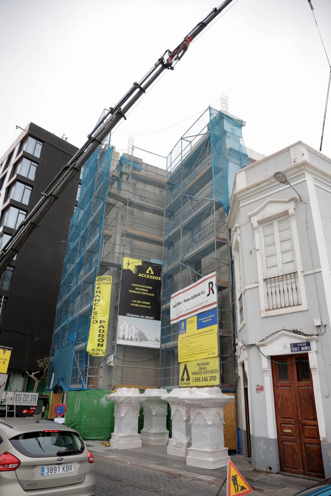 Avanzan los trabajos de rehabilitación en la iglesia de La Luz