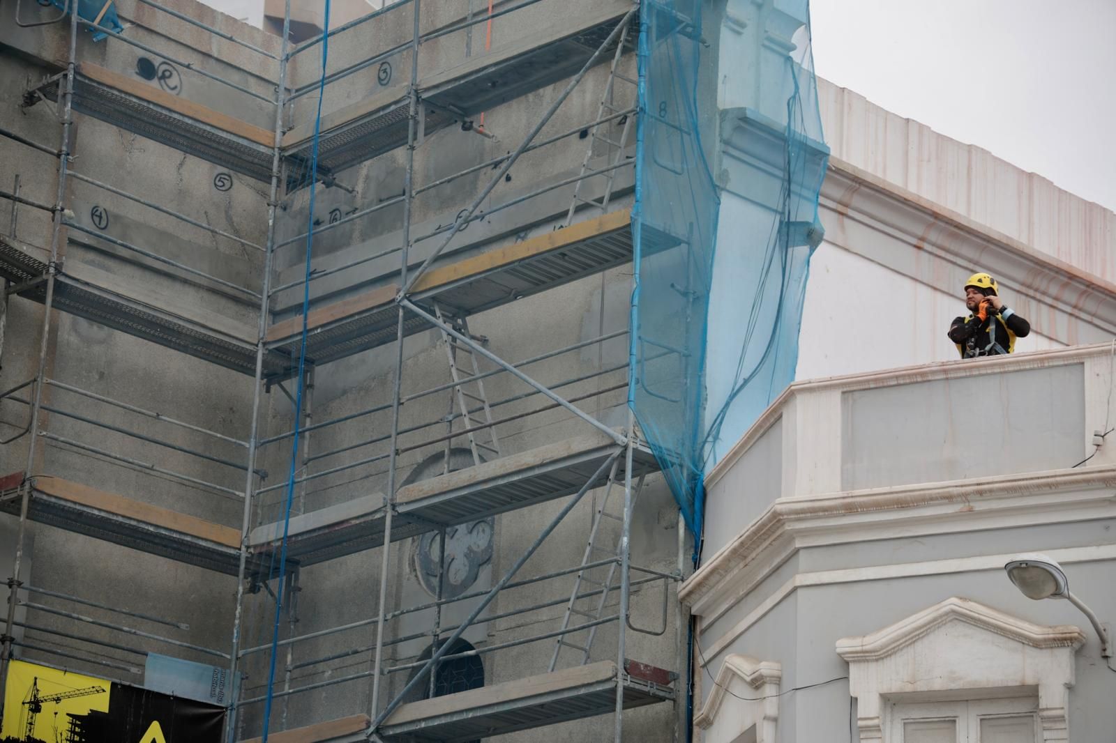 Avanzan los trabajos de rehabilitación en la iglesia de La Luz