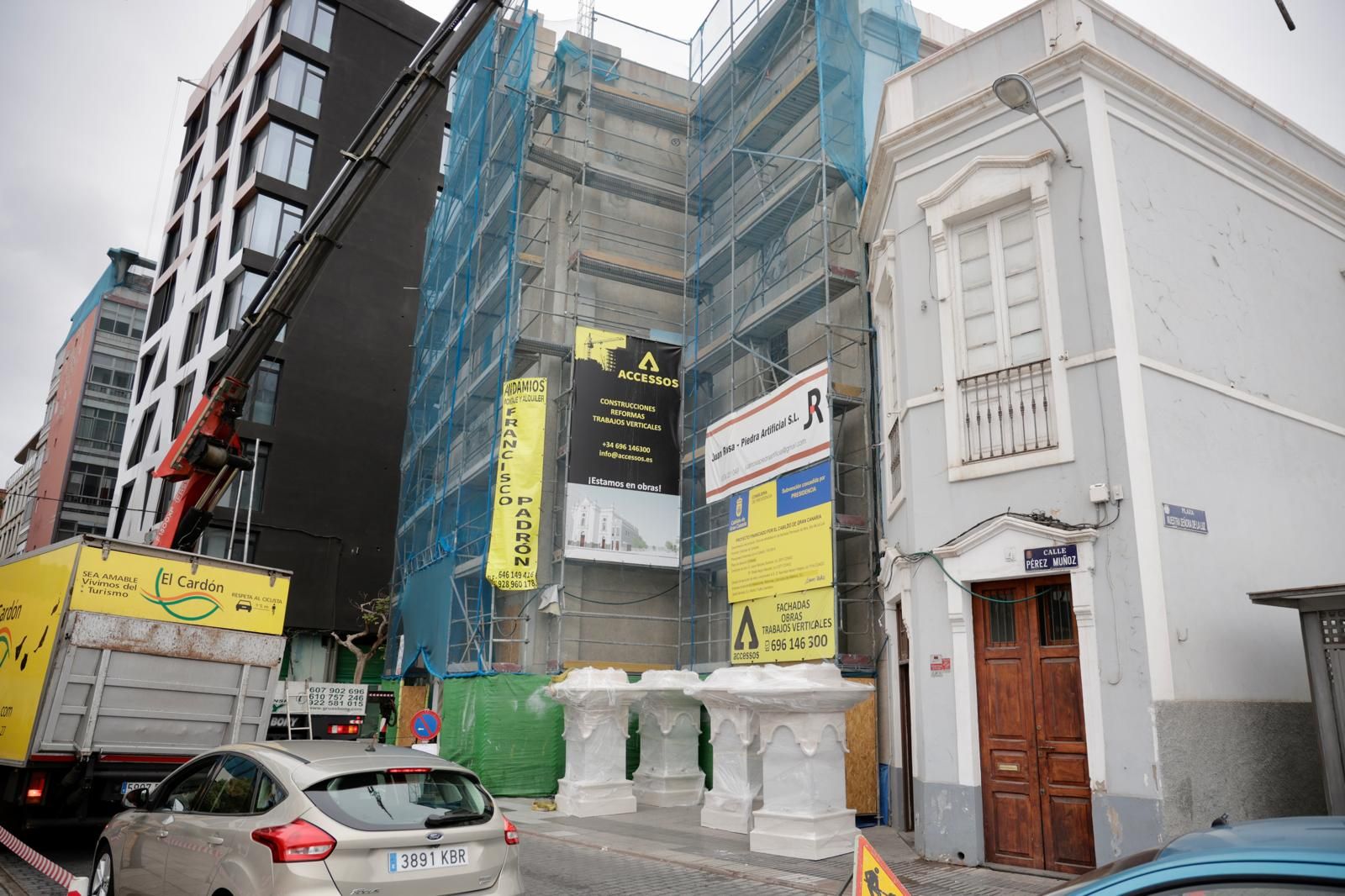 Avanzan los trabajos de rehabilitación en la iglesia de La Luz