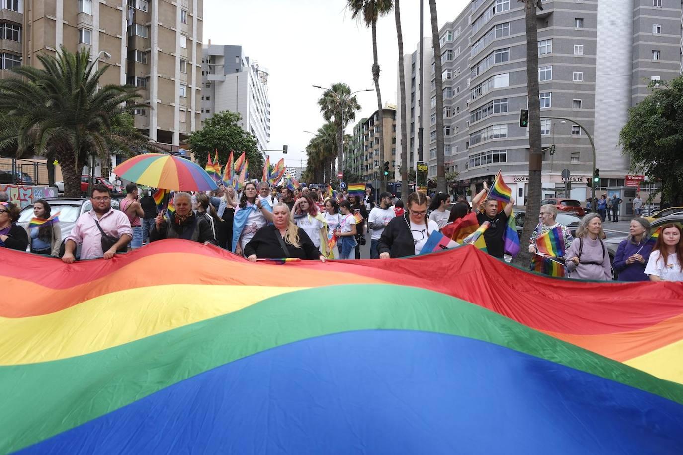 La marcha LGTBIQ+ de la capital grancanaria, en imágenes