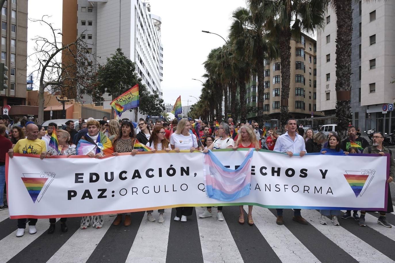 La marcha LGTBIQ+ de la capital grancanaria, en imágenes