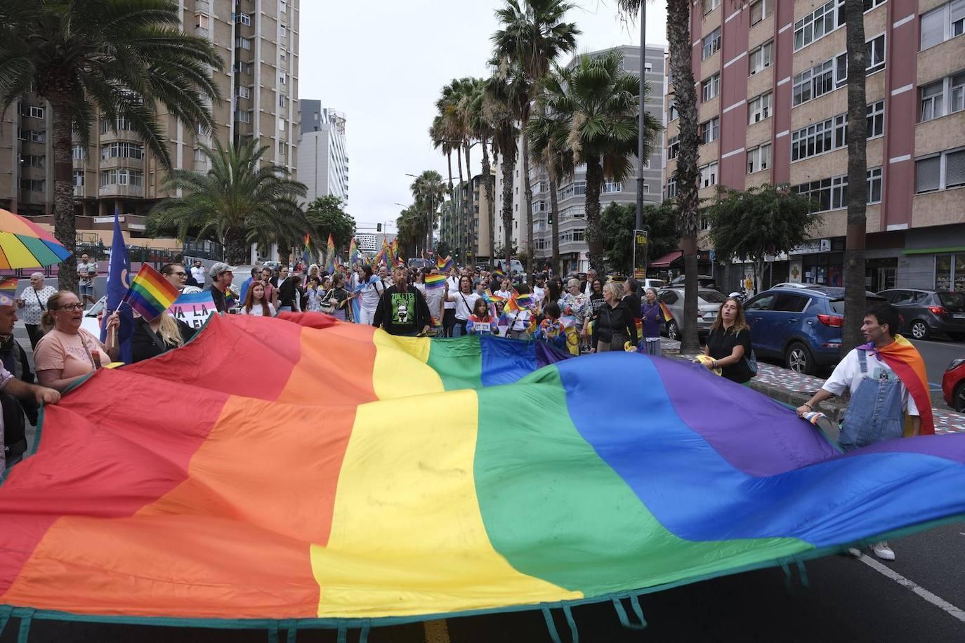 La marcha LGTBIQ+ de la capital grancanaria, en imágenes