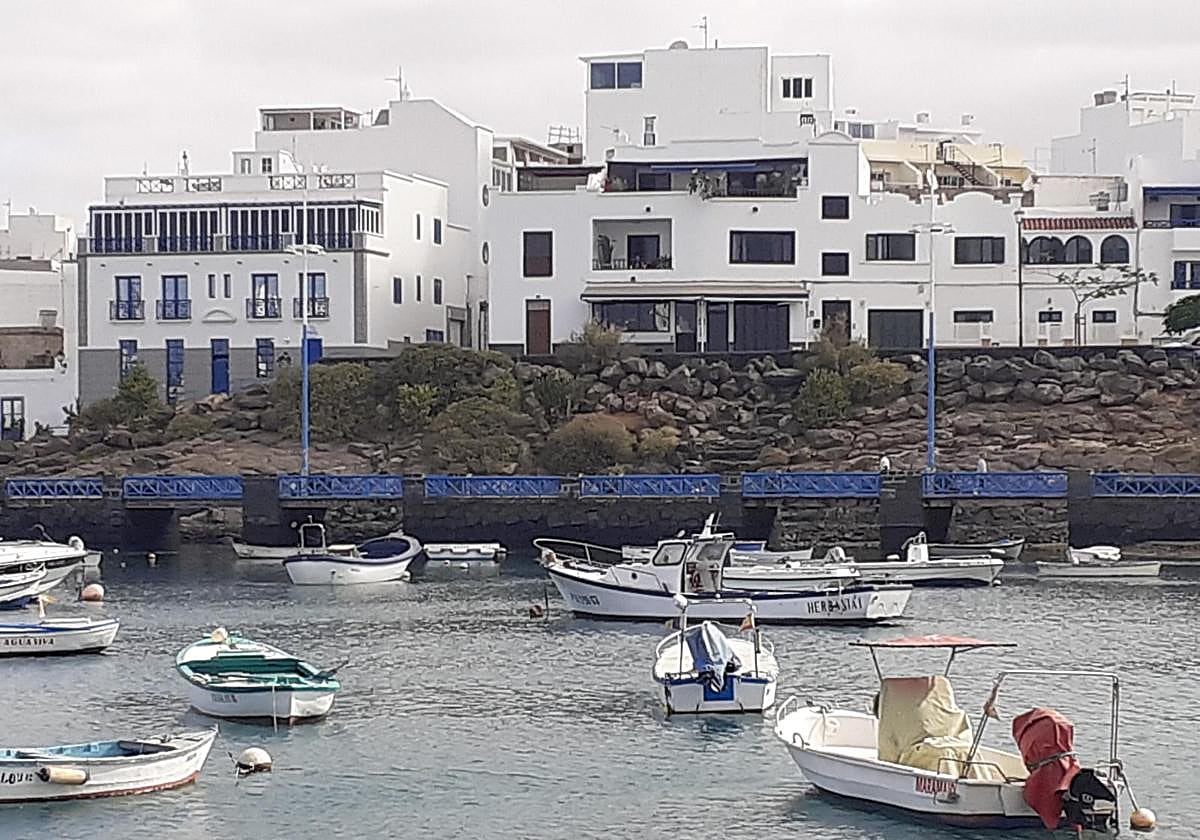 Vista de la cascada a recuperar en el Charco de San Ginés.