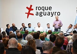 Imagen de la reunión celebrada este pasado martes en Agüimes.