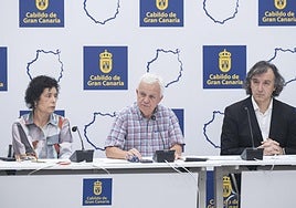 Carmelo Ramírez, consejero de Solidaridad Internacional del Cabildo, durante el Consejo.