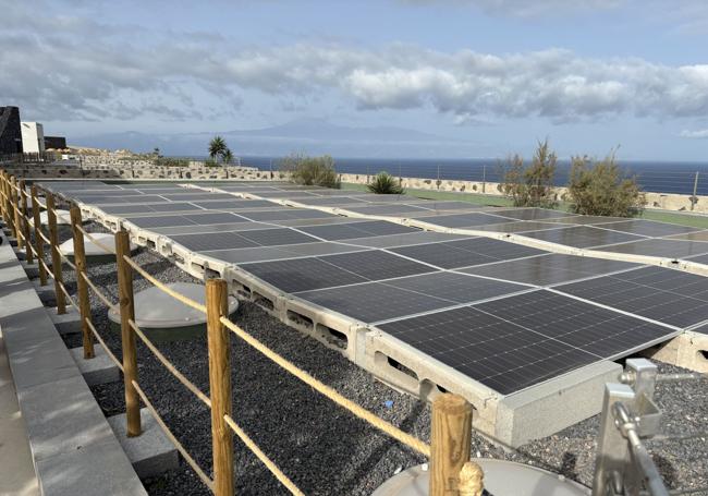 La instalación fotovoltaica que genera el 50% de la energía del establecimiento.