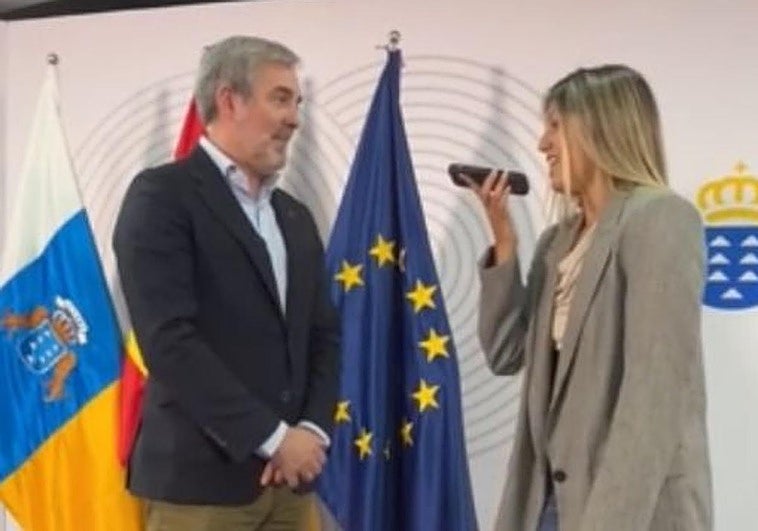 Fernando Clavijo responde a las preguntas de Bárbara Blanco.