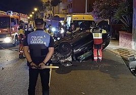 Así quedó el vehículo siniestrado.