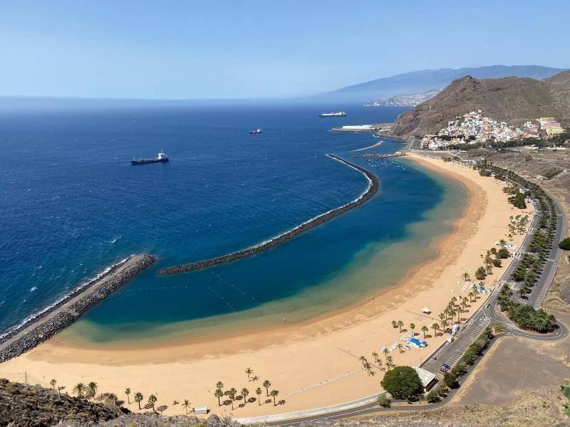Playa de Las Teresitas, en Tenerife.