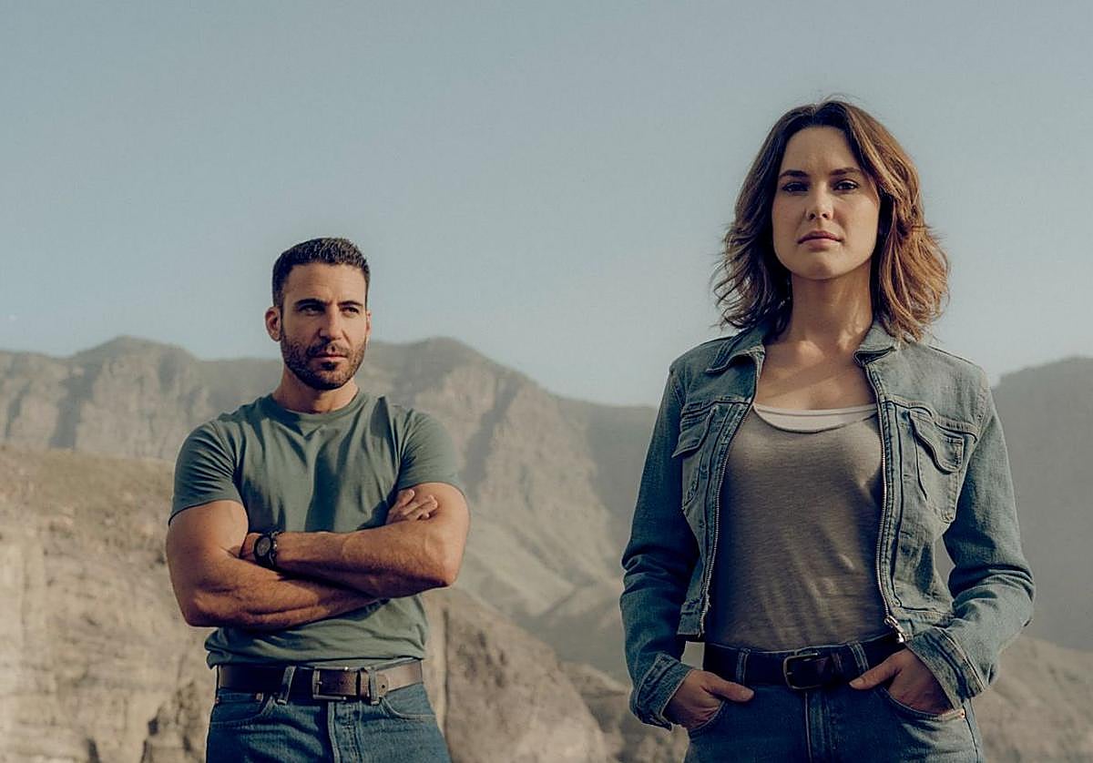 Miguel Ángel Silvestre y Katia Fellin, protagonistas de la serie 'Weiss and Morales'.