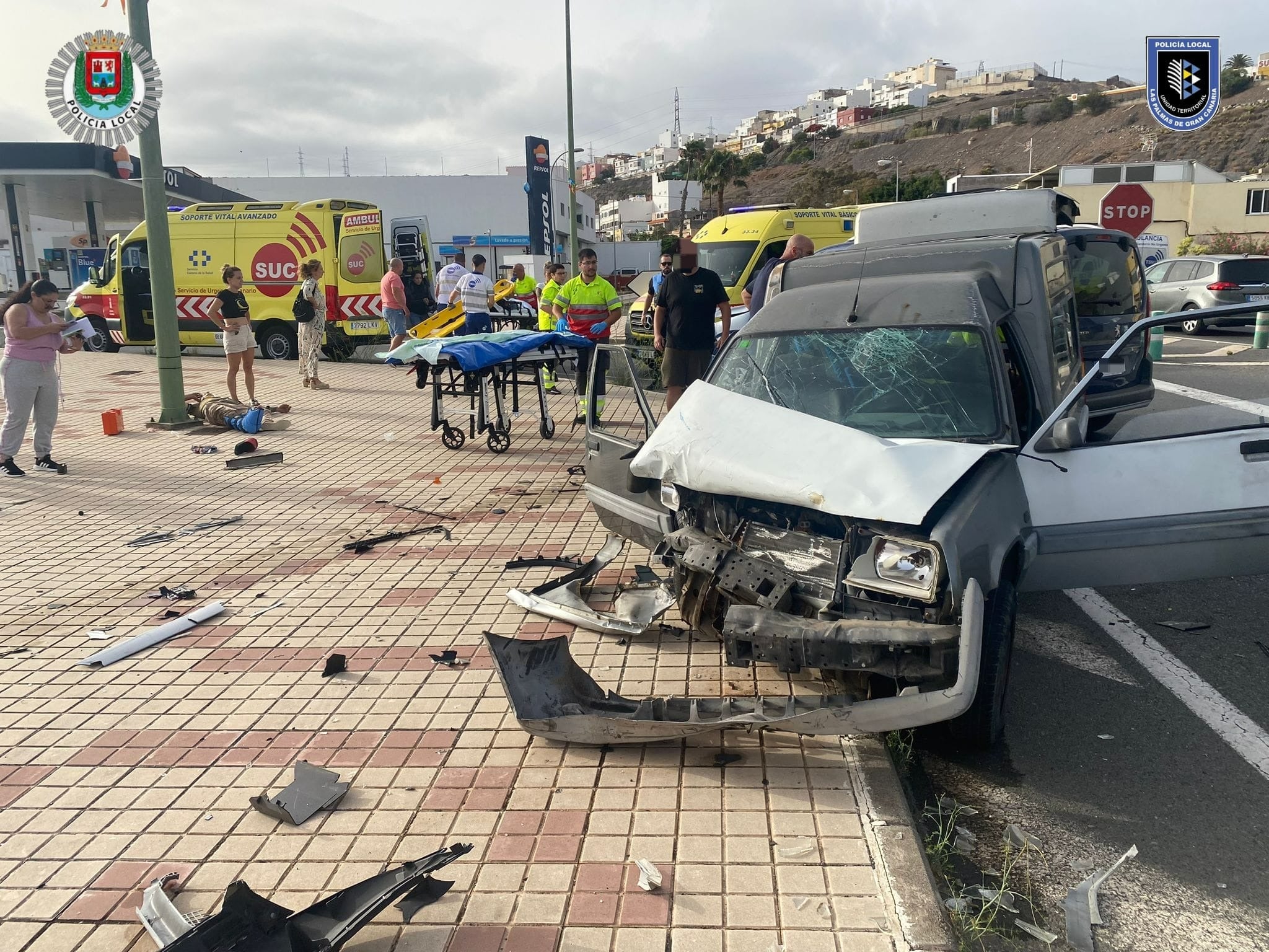 Imagen de uno de los vehículos implicados