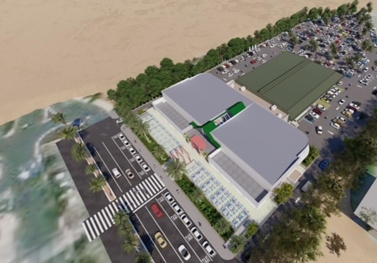Recreación de cómo quedará el nuevo mercado municipal de San Fernando de Maspalomas.