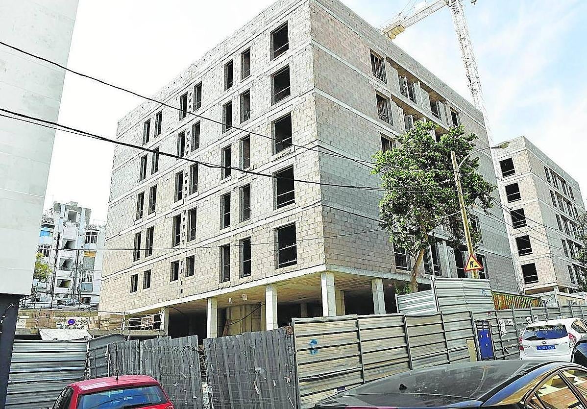 Viviendas en construcción en Las Palmas de Gran Canaria.