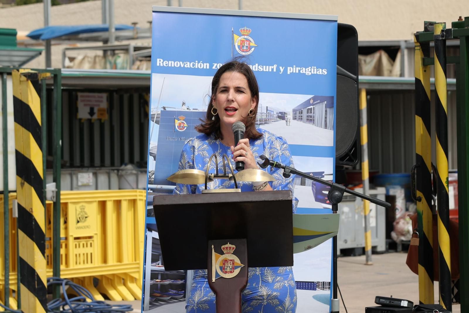 Las imágenes de la inauguración de los murales olímpicos en el Real Club Náutico