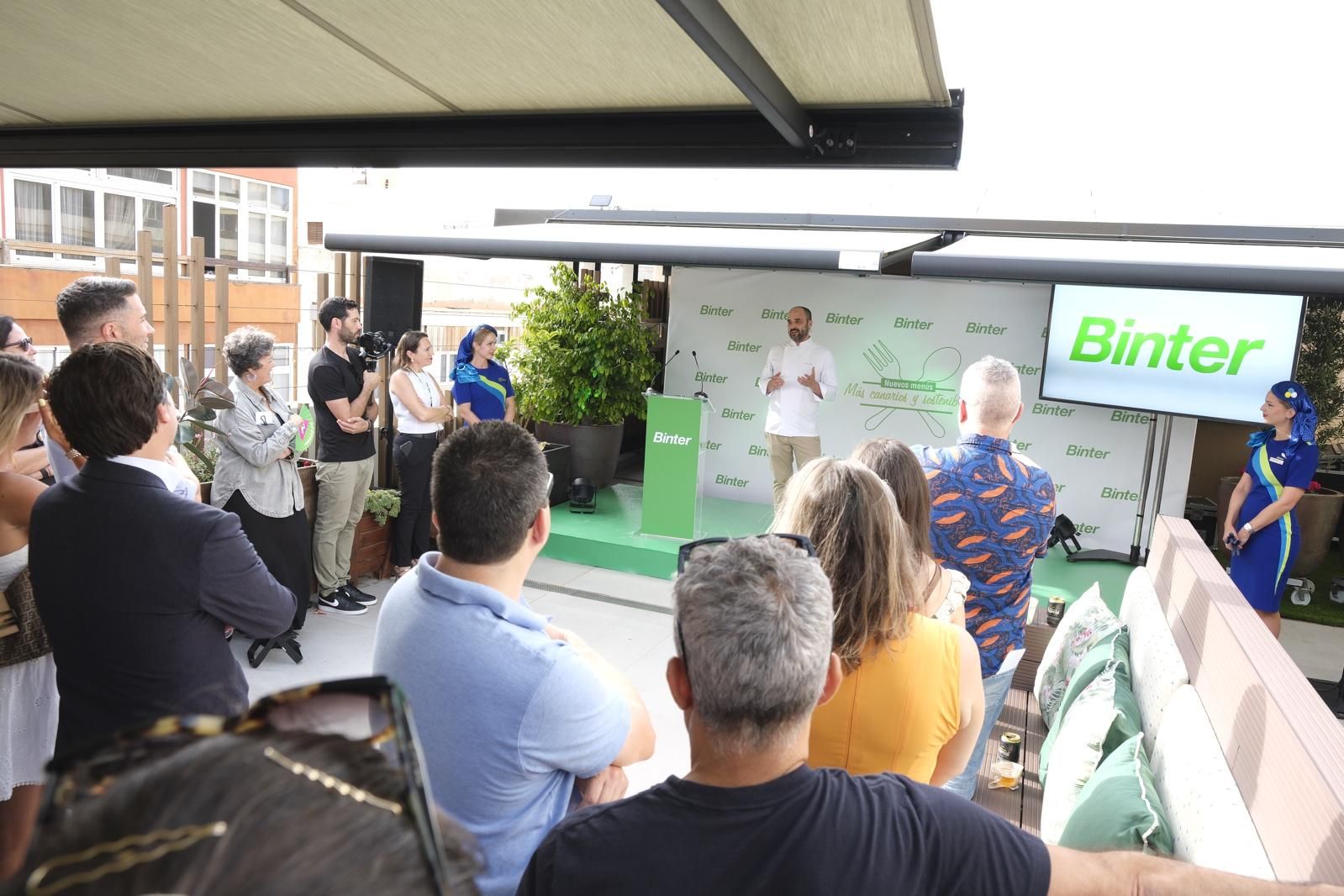 La presentación de los nuevos menús de Binter, en imágenes